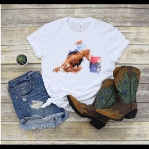 Barrel racer basic tee
